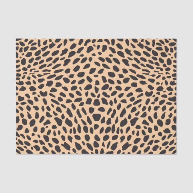 Skin cheetah decor tissue paper (Front)