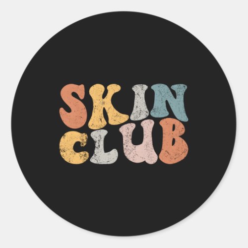 Skin Club Skincare Dermatologist Skin Esthetician Classic Round Sticker