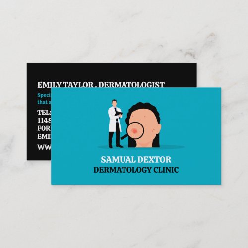 Skin Condition Dermatologist Dermatology Clinic Business Card