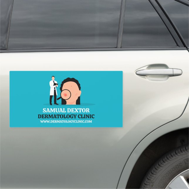 Skin Condition, Dermatologist, Dermatology Clinic Car Magnet (In Situ)