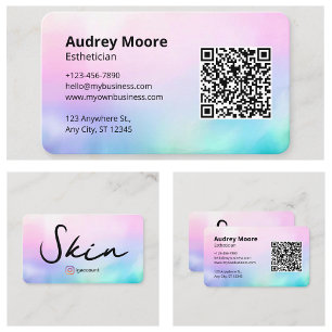 Skin Esthetician Modern Design Salon Spa Business Card