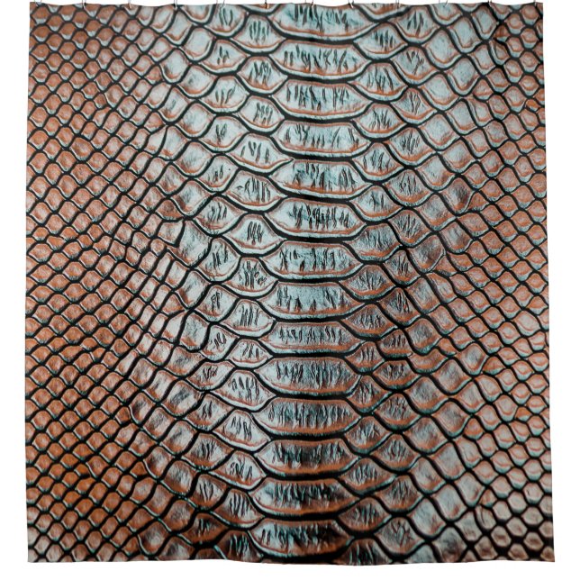 skin leather texture backgroundtexture,crocodile,l shower curtain (Front)