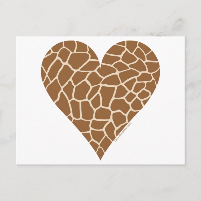 Skin Pattern, Colors of the Giraffe Postcard (Front)