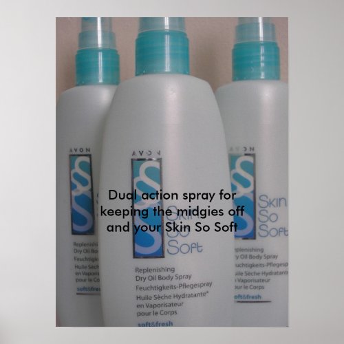 Skin So Soft 001 Dual action spray for keeping Poster
