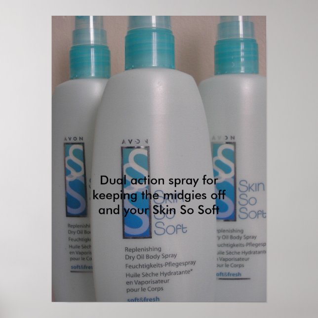 Skin So Soft 001, Dual action spray for keeping... Poster (Front)