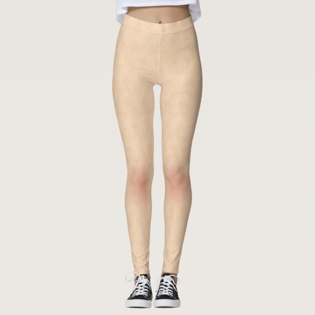 Skin Style Texture With Freckles Leggings (Front)