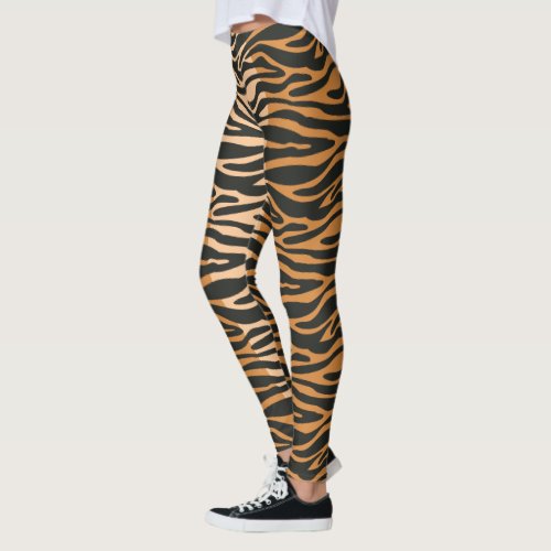 Skin Tiger Retro Animal Print Leggings