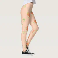 Skin Color Sheer Lace Panty Effect Leggings