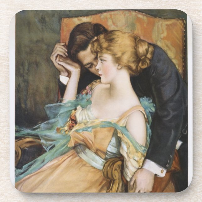 Skin You Love to Touch Mary Greene Blumenschein Drink Coaster (Front)