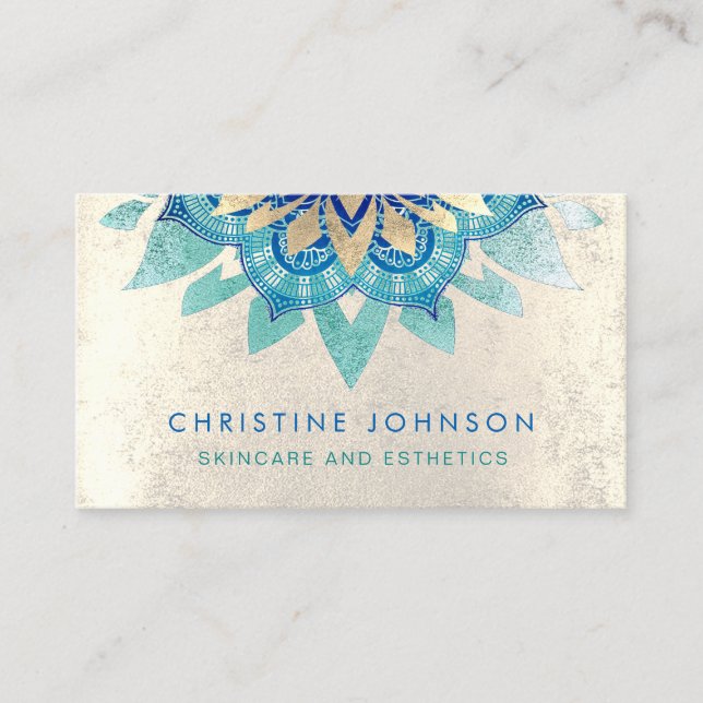 skincare and esthetics business card (Front)