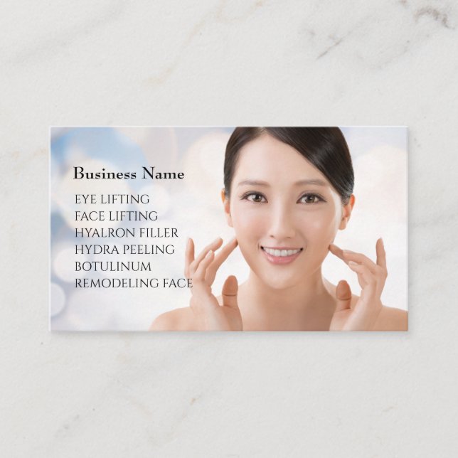Skincare & Beauty Salon Business card (Front)