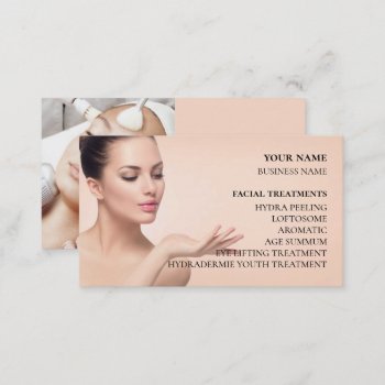 Skincare & Beauty Salon Business Card by aquachild at Zazzle
