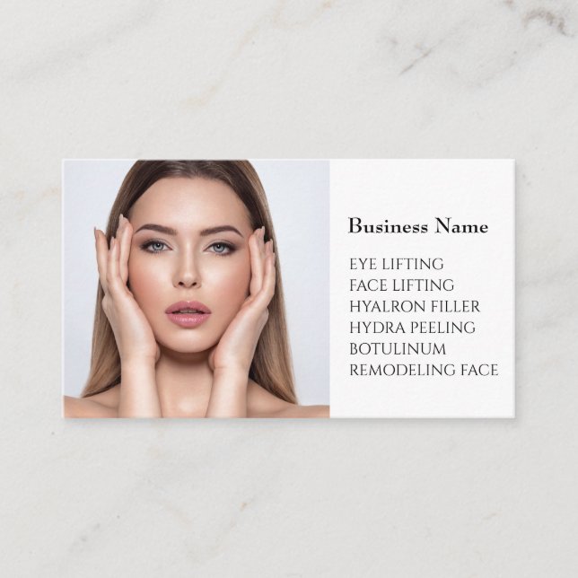 Skincare & Beauty Salon Business card (Front)