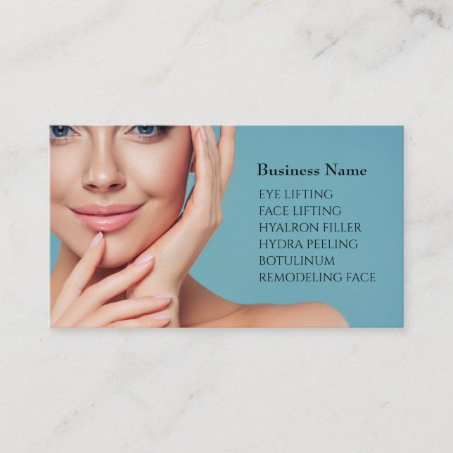 Skincare & Beauty Salon Business card (Front)