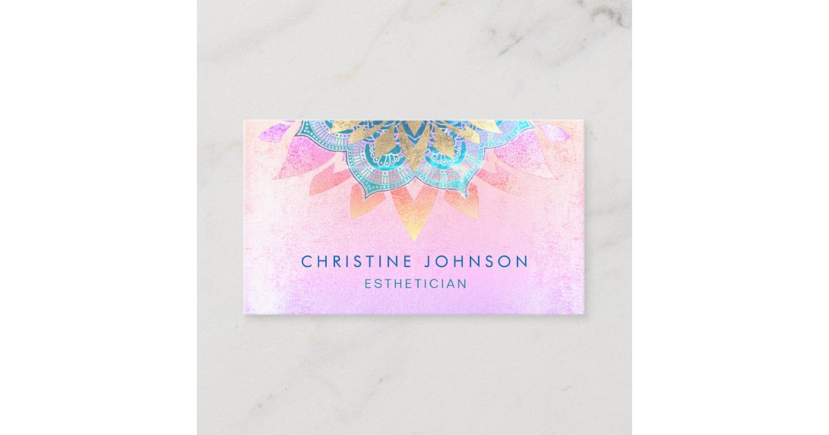 skincare business card