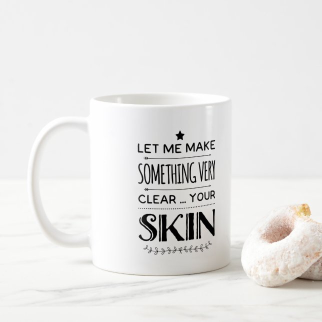 Skincare consultant gift esthetician mug present (With Donut)