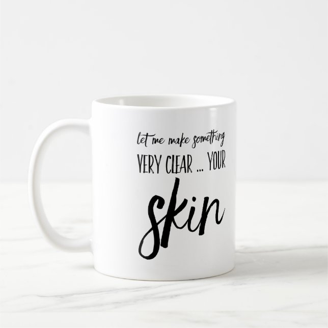 Skincare consultant gift esthetician mug present (Left)
