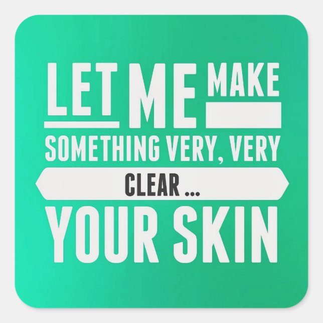 Skincare consultant stickers labels minifacials (Front)