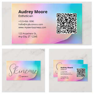 Skincare Esthetician Business Card