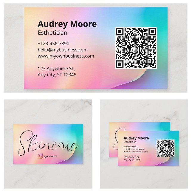Skincare Esthetician Business Card (Skincare Esthetician Business Card
)