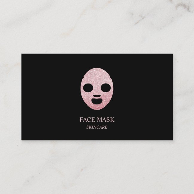 Skincare Face Mask Business Card