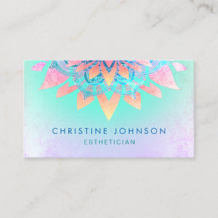 skincare lotus decor business card