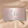 Skincare Salon Rose Gold Luxury Esthetician Business Card