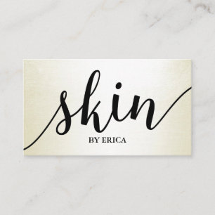 Skincare Salon Spa Esthetician Ivory Appointment Card