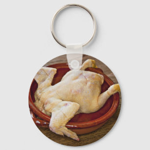 Skinned Chicken Keychain
