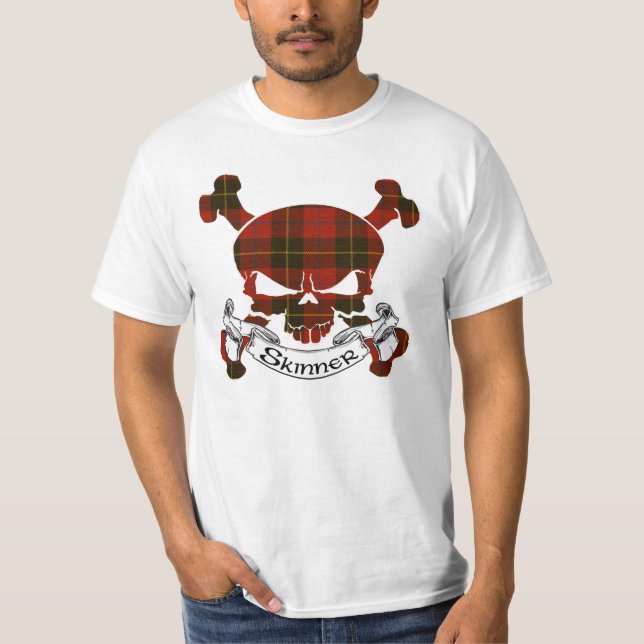 Skinner Tartan Skull T-Shirt (Front)