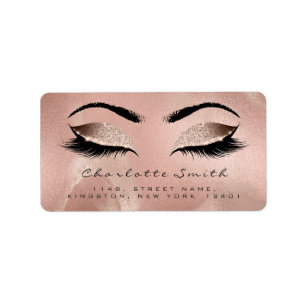 Skinny Blush Makeup Lashes Silk Return Adress RSVP Label