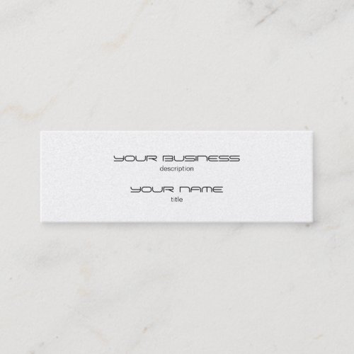 Skinny Business Card Luxury Excutive Pearl