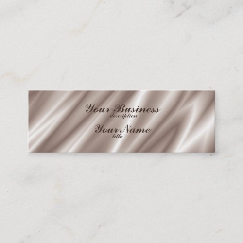 Skinny Business Card Std Paper Silk Champagne