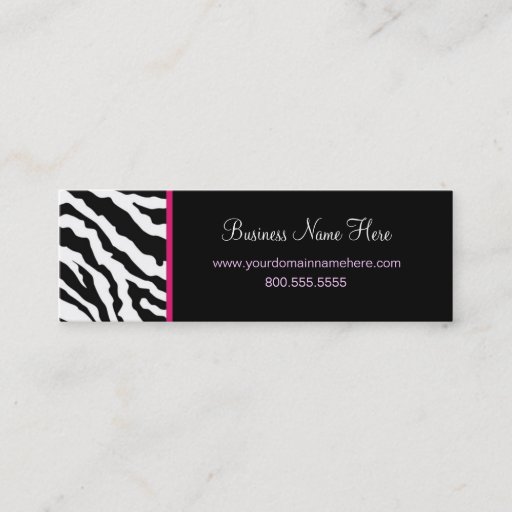 Customizable Skinny Business Card Template **Bold