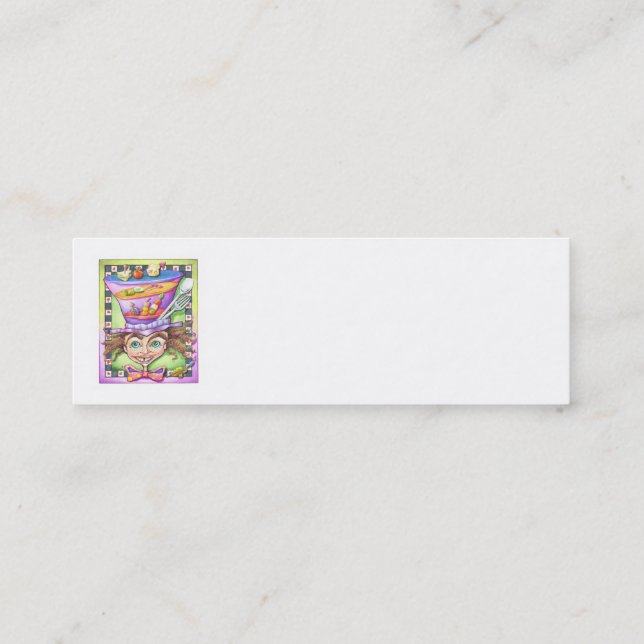 SKINNY BUSINESS CARDS - THE MAD PLATTER (Back)