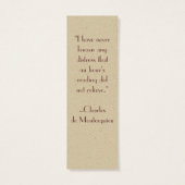 Skinny Card Bookmark Customizable (Back)