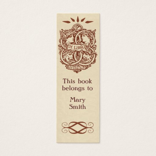 Customizable Skinny Card Bookmark Customizable Business Card