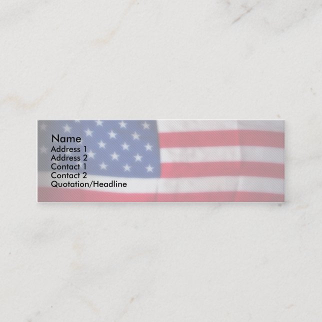 Skinny Card Patriotic (Front)