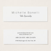 Skinny Classy Stylish Profle Card (Front & Back)