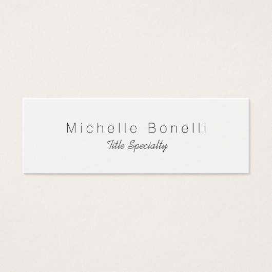 Skinny Classy Stylish Profle Card (Front)