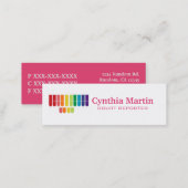 Skinny custom court reporter business cards (Front/Back)