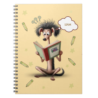 Skinny Dog Back To School Kids Personalized Notebook