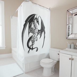 Skinny dragons... shower curtain