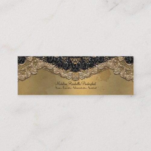 Skinny Elegant Segonzac Victorian 3.5" x 2" Business Card Templates