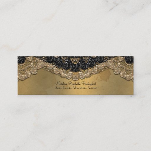 Customizable Skinny Elegant Segonzac Victorian 3.5" x 2" Business Card Templates