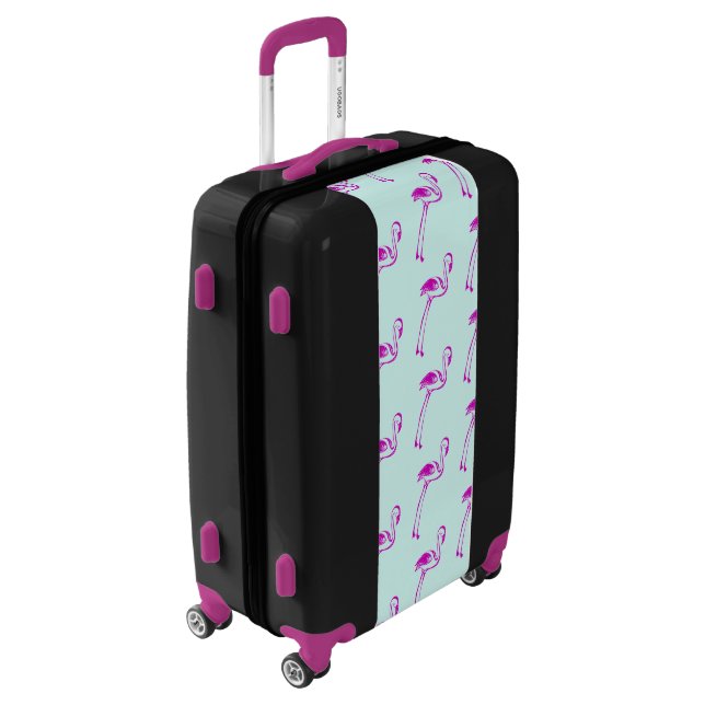 Skinny flamingo design luggage (Rotated Left)