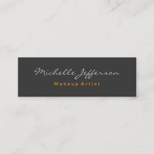 Skinny Gray Professional Trendy Business Card