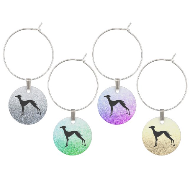Skinny Greyhound Wine Charm (Staggered)