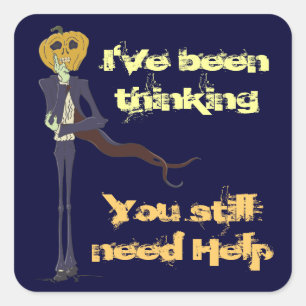 Skinny Jack Square Sticker