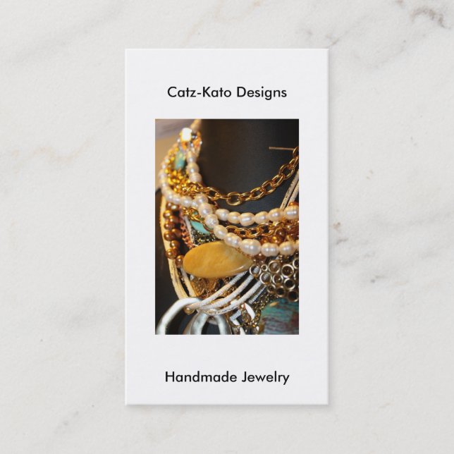 Skinny Jewelry Business Card (Front)